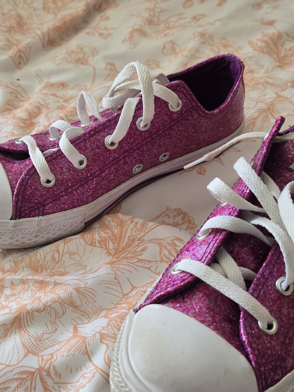 Kids Sparkle Low-Top Sneakers - Pink